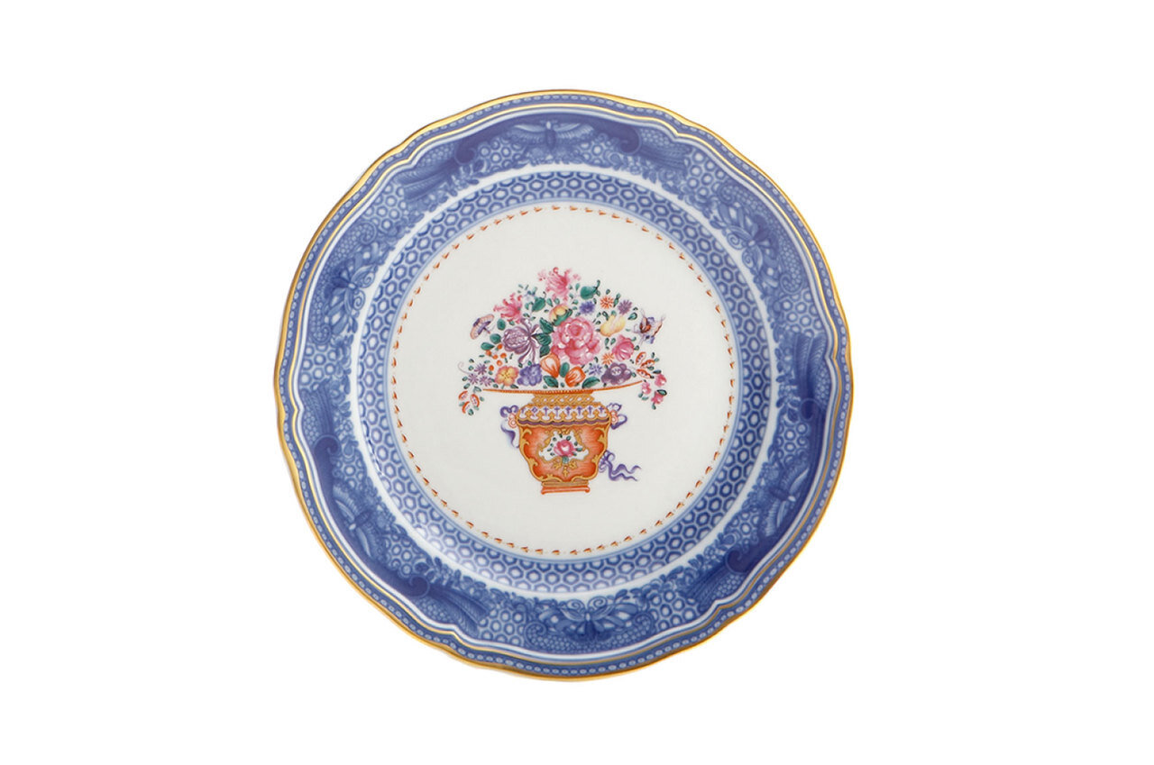 Mottahedeh Mandarin Bouquet Bread &amp; Butter W2102, MPN: W2102,