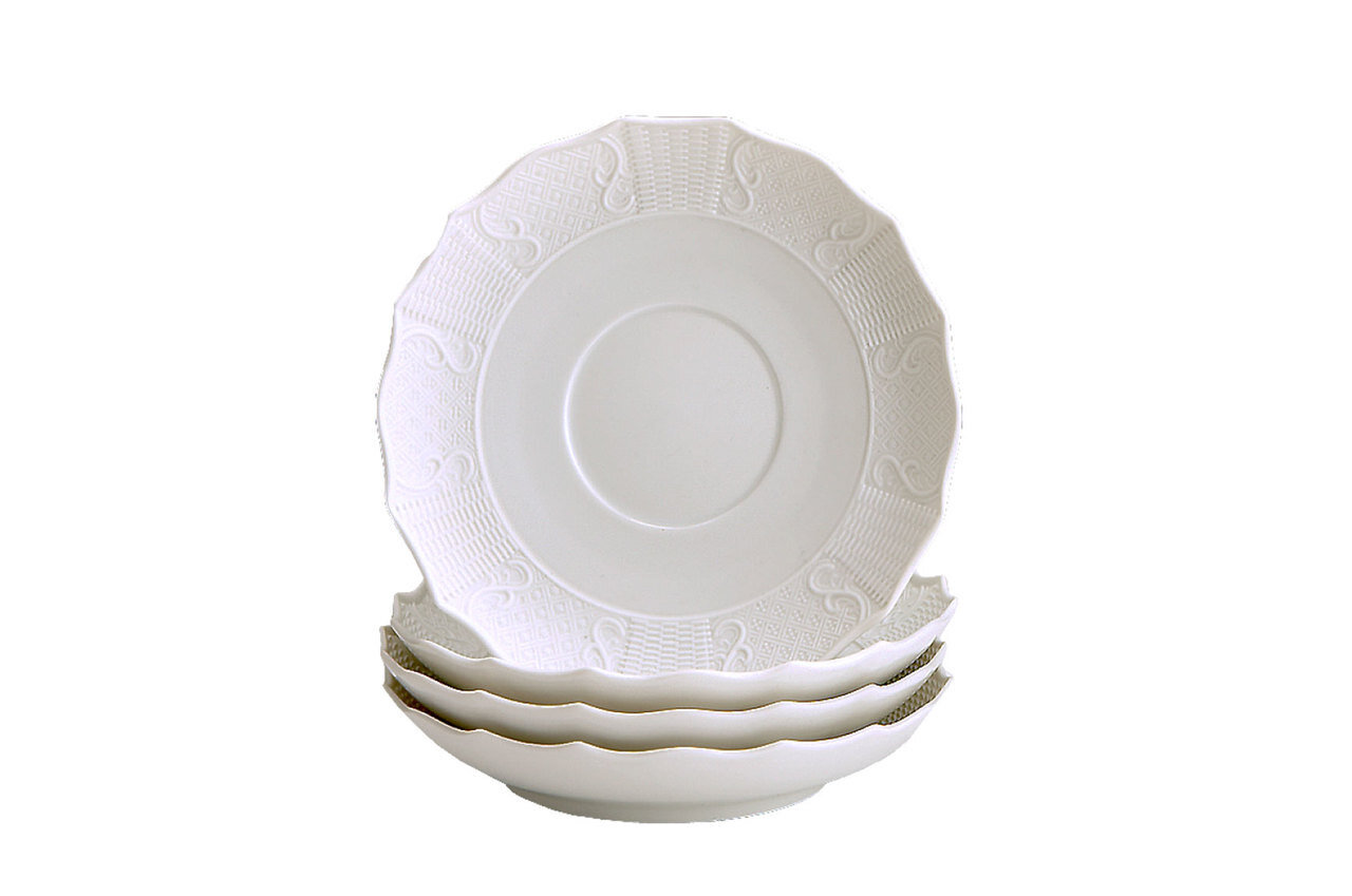 Mottahedeh Prosperity Pot De Creme Saucer Set of 4 MV1613, MPN: MV1613,