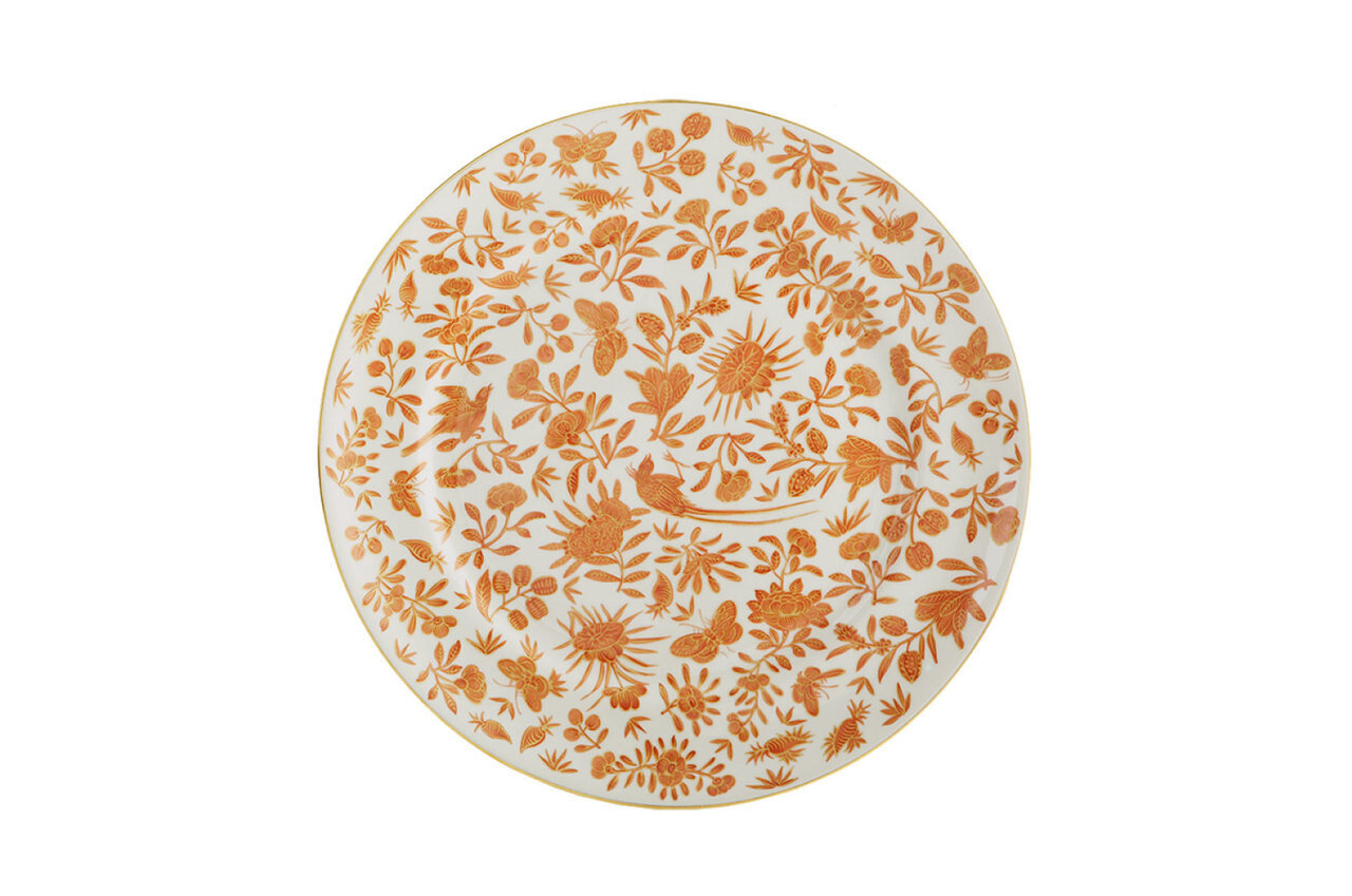 Mottahedeh Sacred Bird &amp; Butterfly Dessert Plate HC602, MPN: HC602,