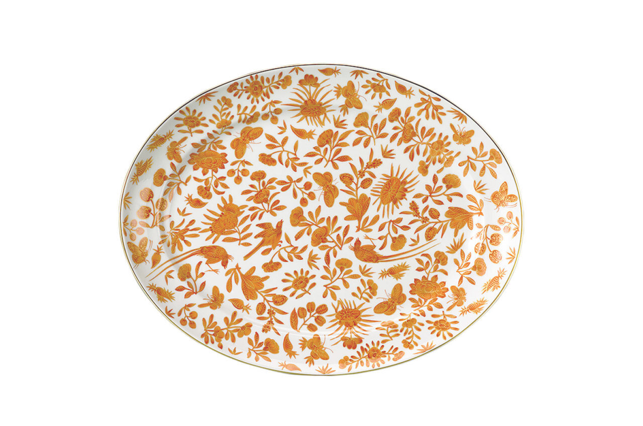 Mottahedeh Sacred Bird &amp; Butterfly 14 Inch Platter HC627, MPN: HC627,