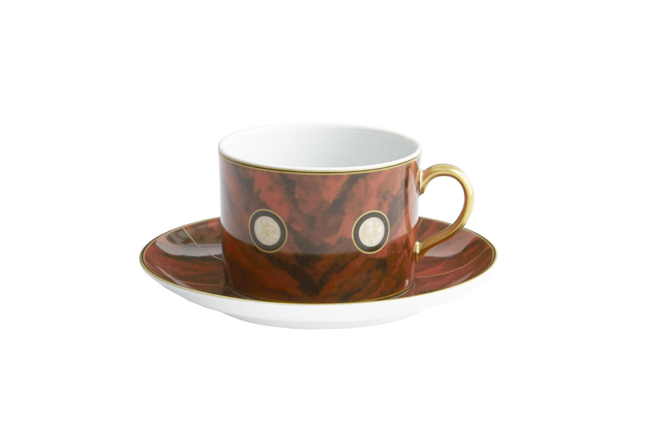 Mottahedeh Tortoise Tea Cup &amp; Saucer TD804, MPN: TD804,
