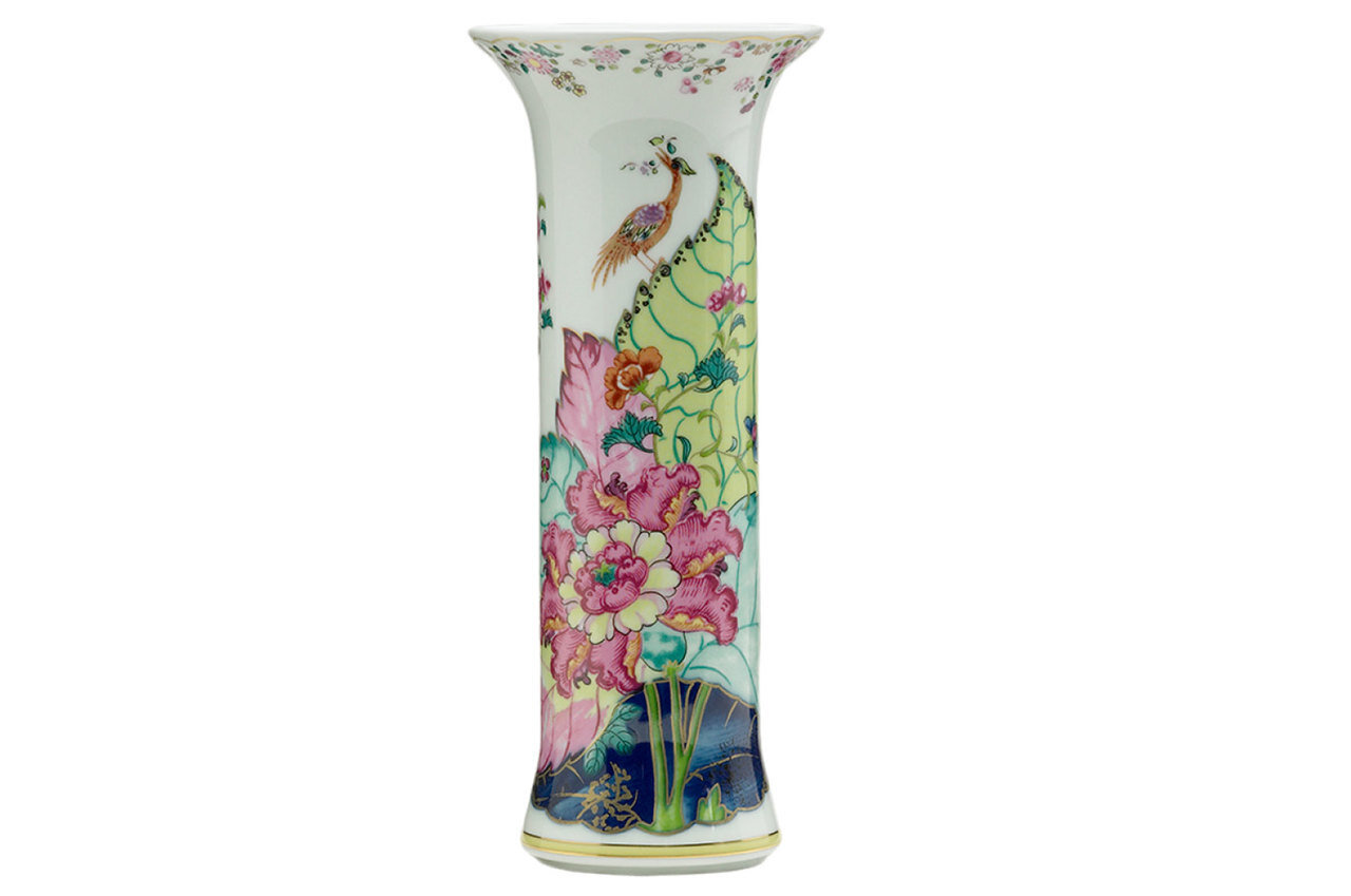 Mottahedeh Tobacco Leaf Trumpet Vase Y2360, MPN: Y2360,