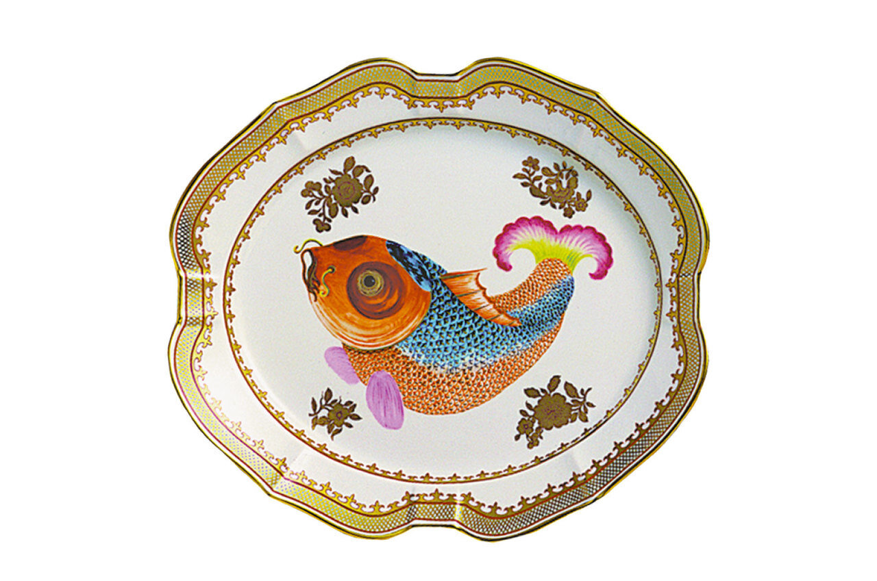 Mottahedeh Dallas Musm Lg Carp Platter DM1867, MPN: DM1867,