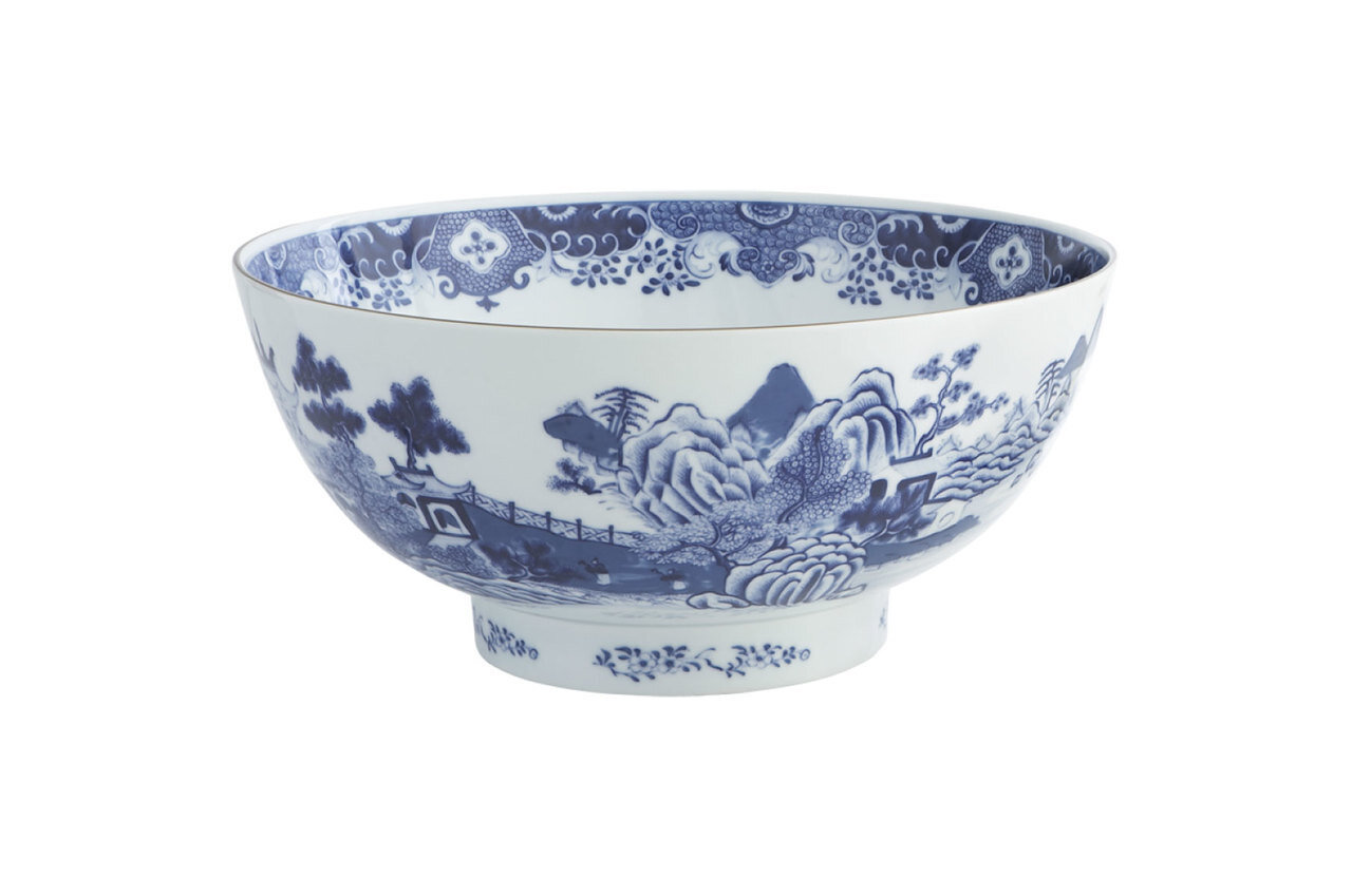 Mottahedeh Blue & White Punch Bowl NT2419