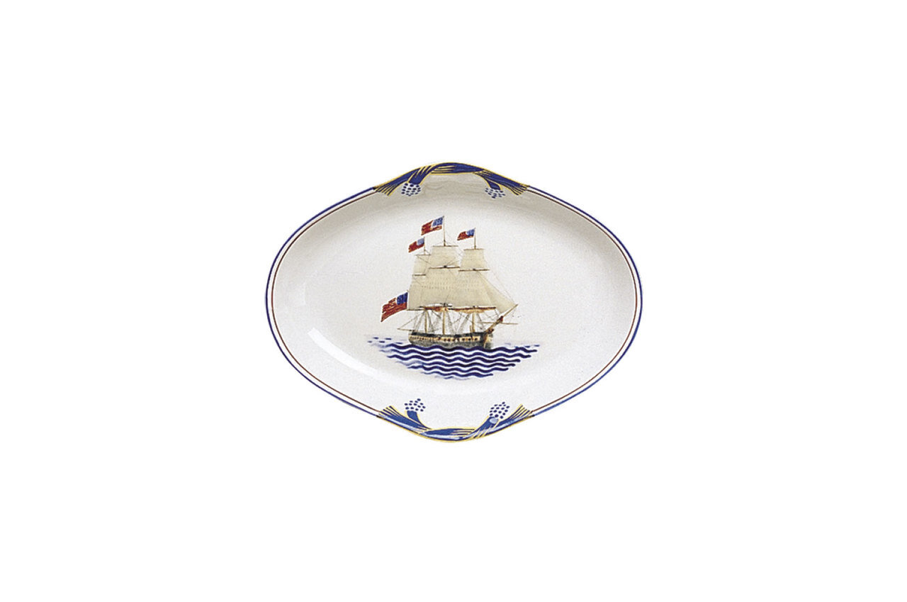 Mottahedeh American Ship Constitution Oval Tray S1830