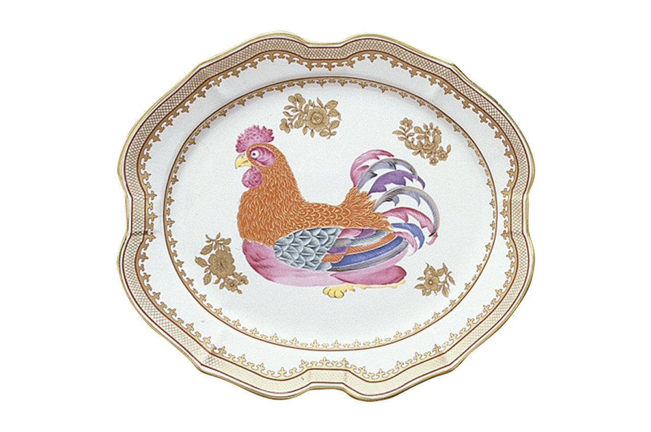 Mottahedeh Rooster Platter Small S2986, MPN: S2986,
