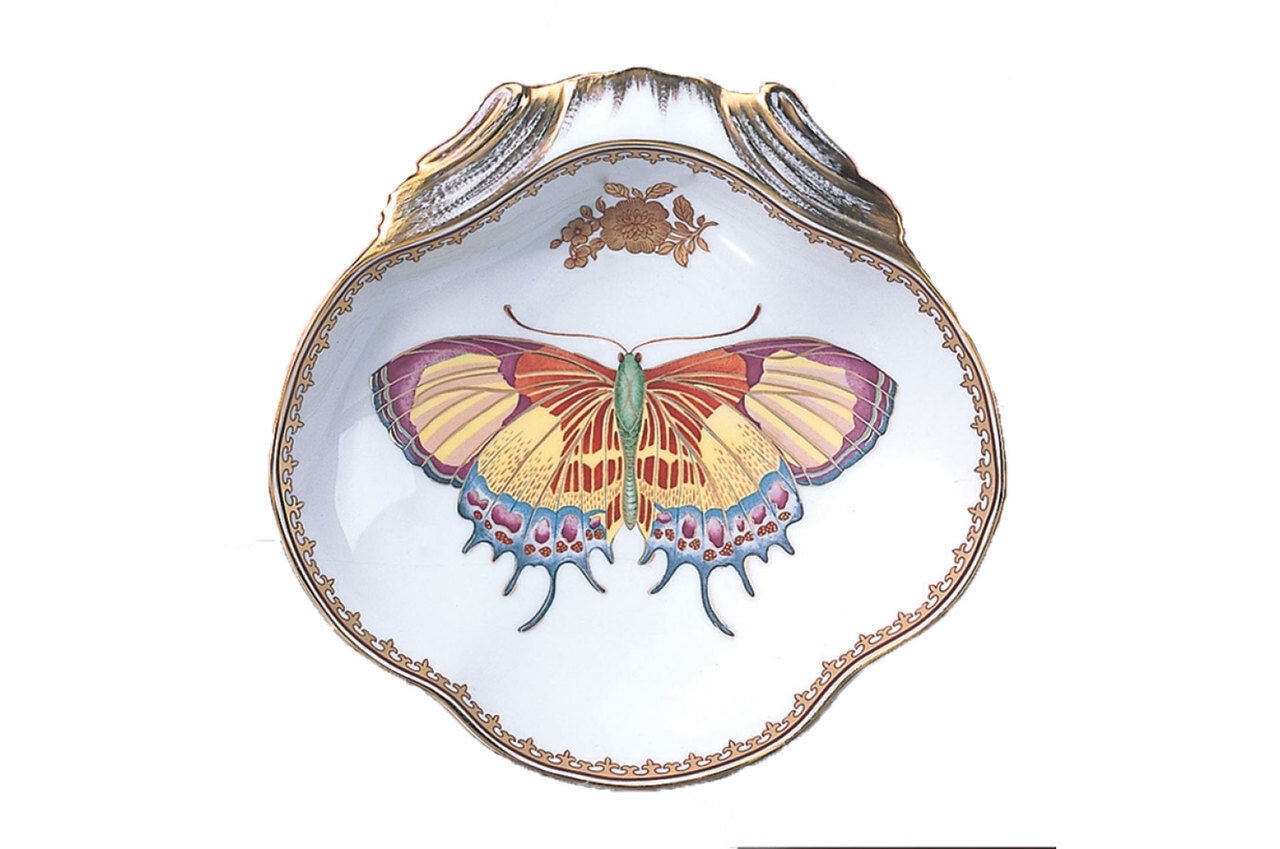Mottahedeh Butterfly Shell Dish S2993