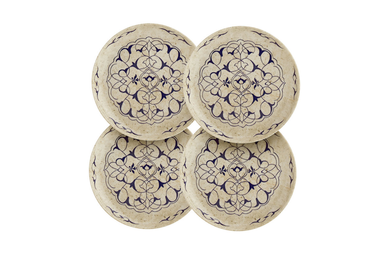 Mottahedeh Stone Canape Plates Set of 4 S8003S, MPN: S8003S,