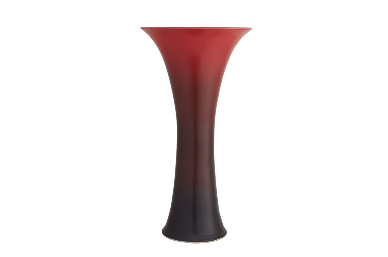 Mottahedeh Callalily Red & Black Vase R1502RB