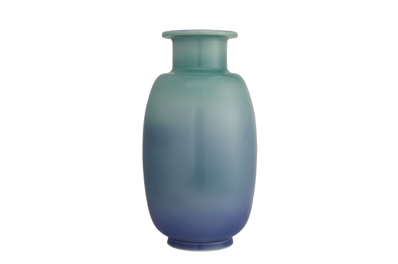 Mottahedeh Sung Verdigris & Blue Vase R1504VB