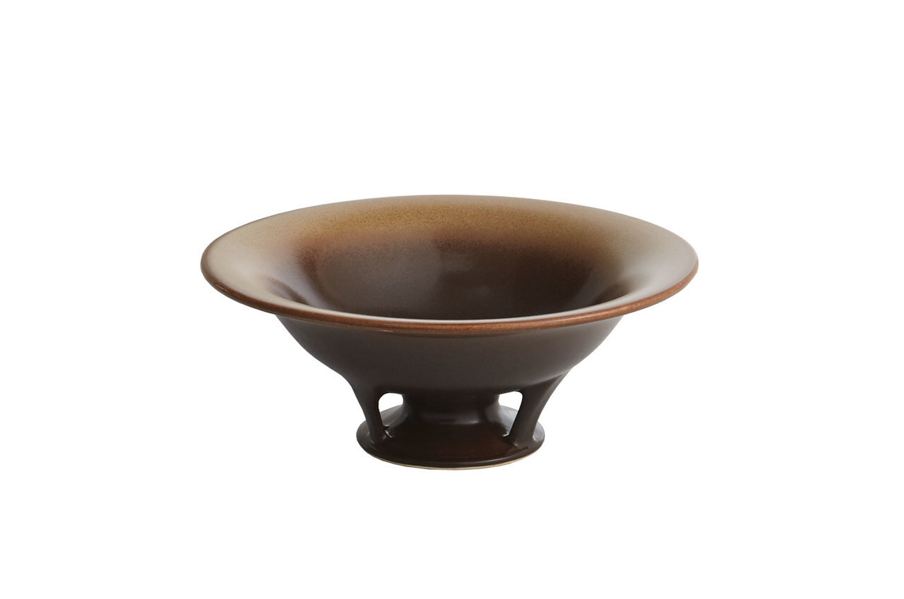 Mottahedeh Orion Compote Gold &amp; Brown Jar Vase R1507YB, MPN: R1507YB,