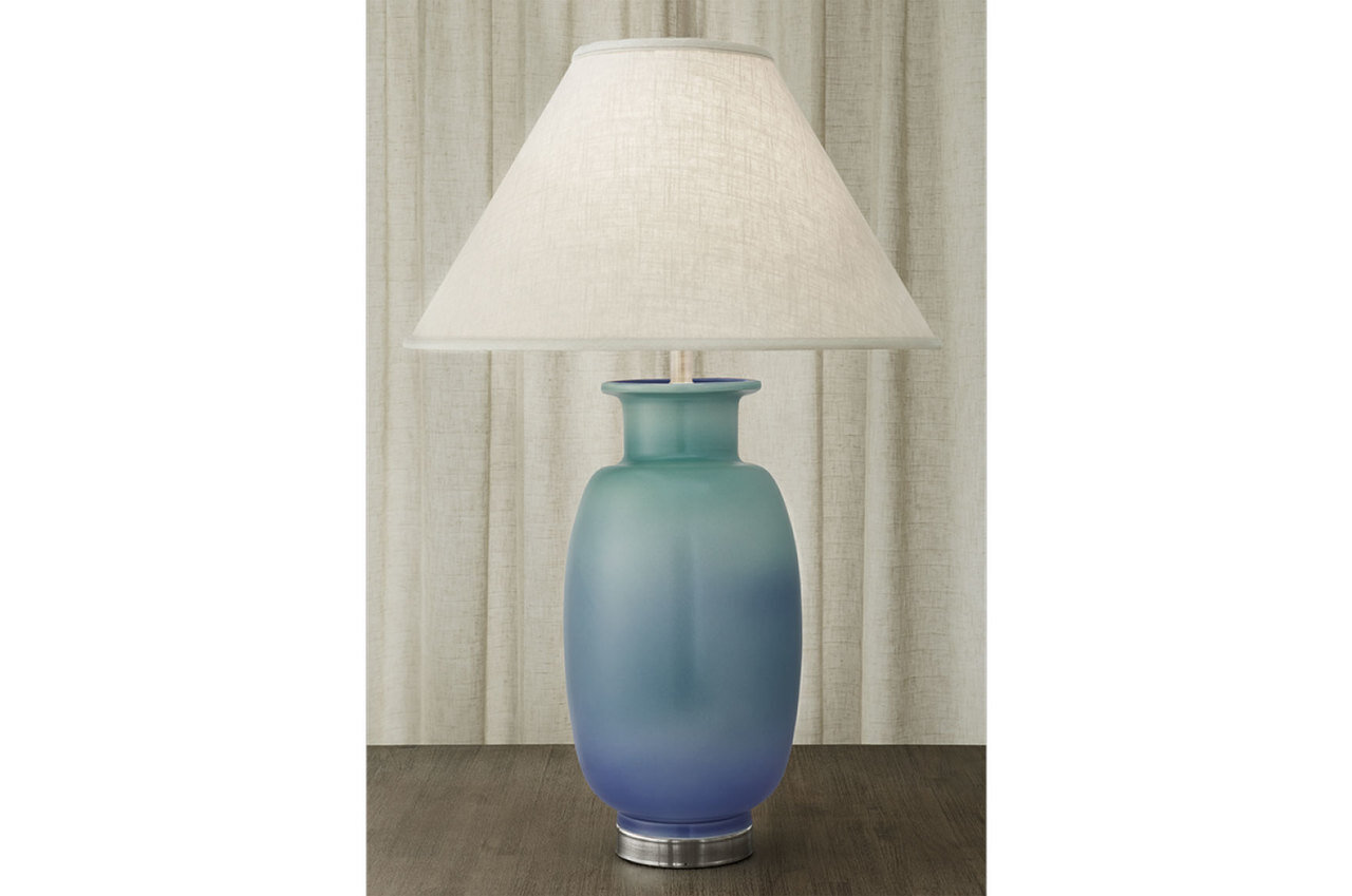 Mottahedeh Sung Vase Lamp Verdigris & Blue R1504VBL