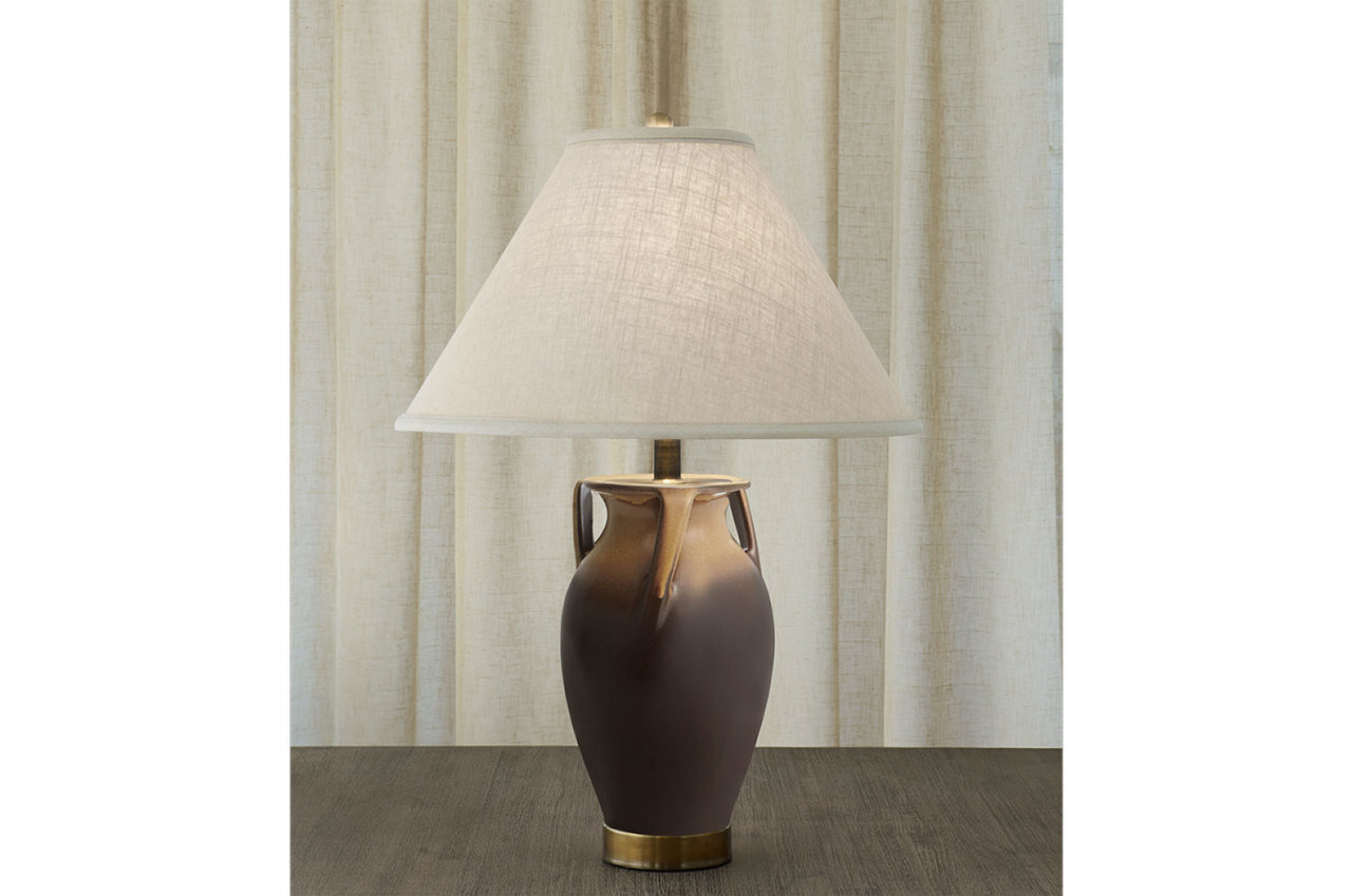 Mottahedeh Orion Ewer Lamp Gold &amp; Brown R1506YBL