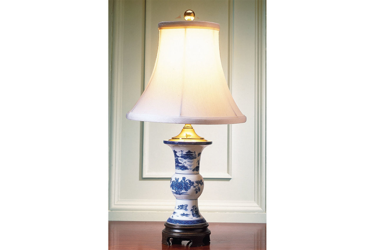 Mottahedeh Blue Canton Shang Vase Lamp HC79L