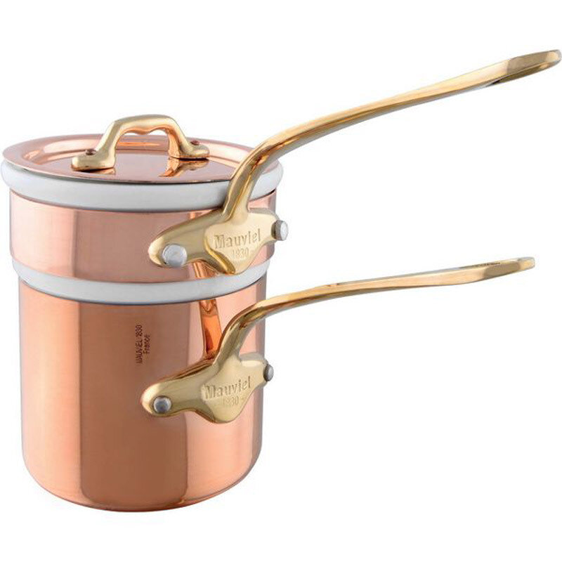 Mauviel M&#39;Tradition Bain Marie Non Hammered 0.8 Qt. 12cm 4.7 Inch