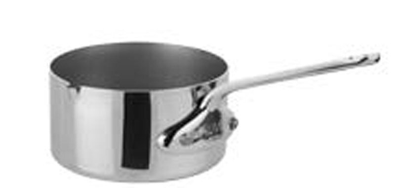 Mauviel M&#39;Mini Stainless Steel Saucepan with Puring Edge 5cm 2 Inch .05 Qt.