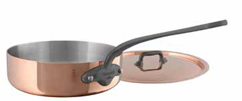 Mauviel M150C Saute Pan with Lid 28cm 11 Inch 5.2 Qt.