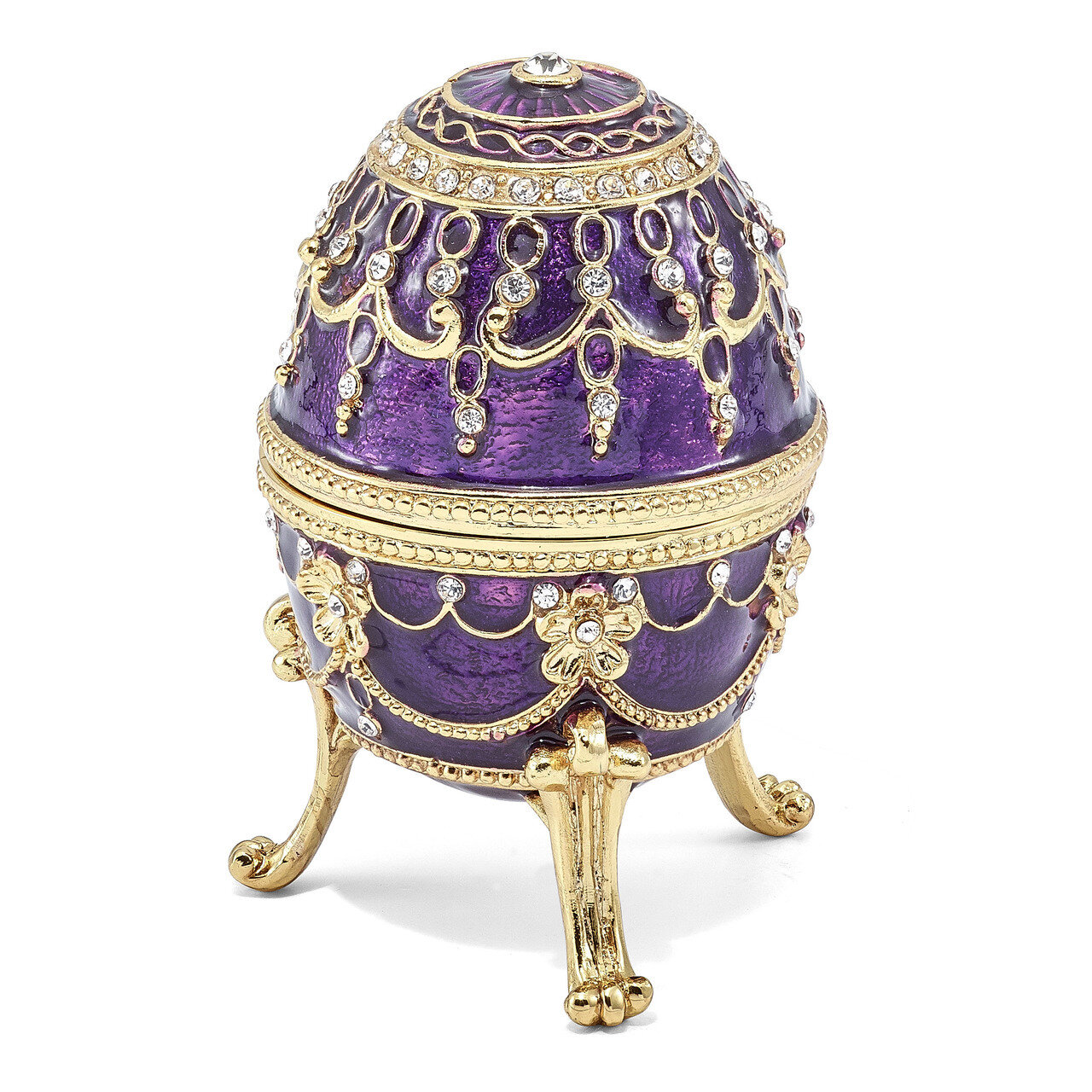 Imperial Purple Musical Egg Enamel on Pewter by Jere