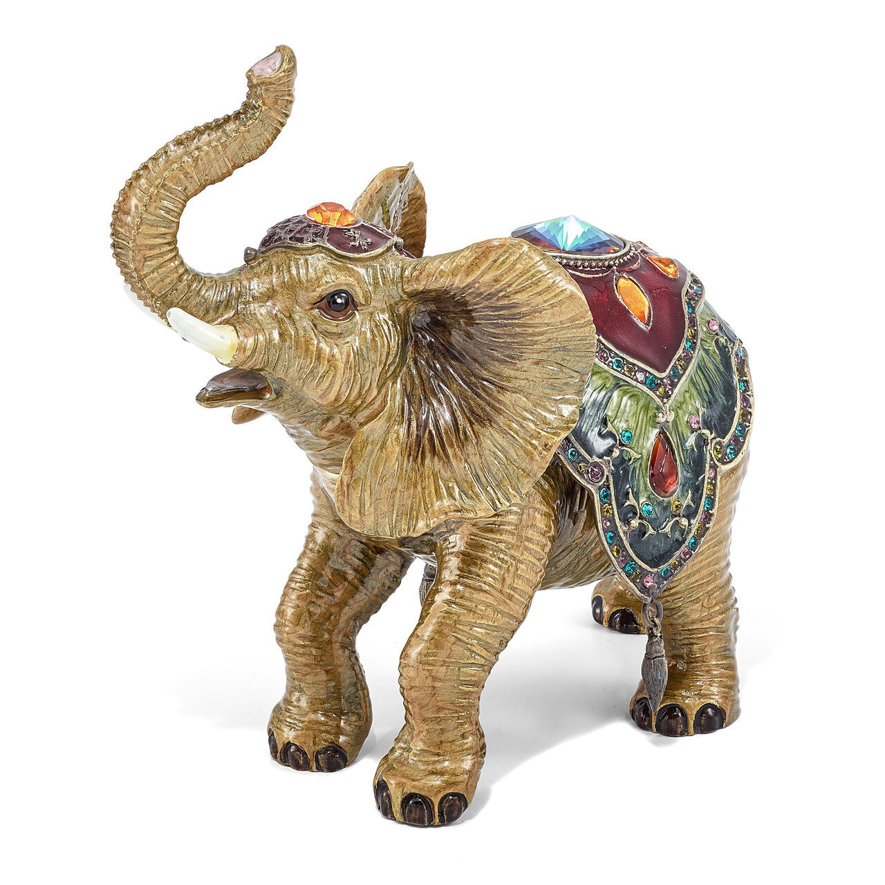 Taj Mahal Elephant Jewelry Box Enamel on Pewter by Jere, MPN: BJ3057, 191101595899