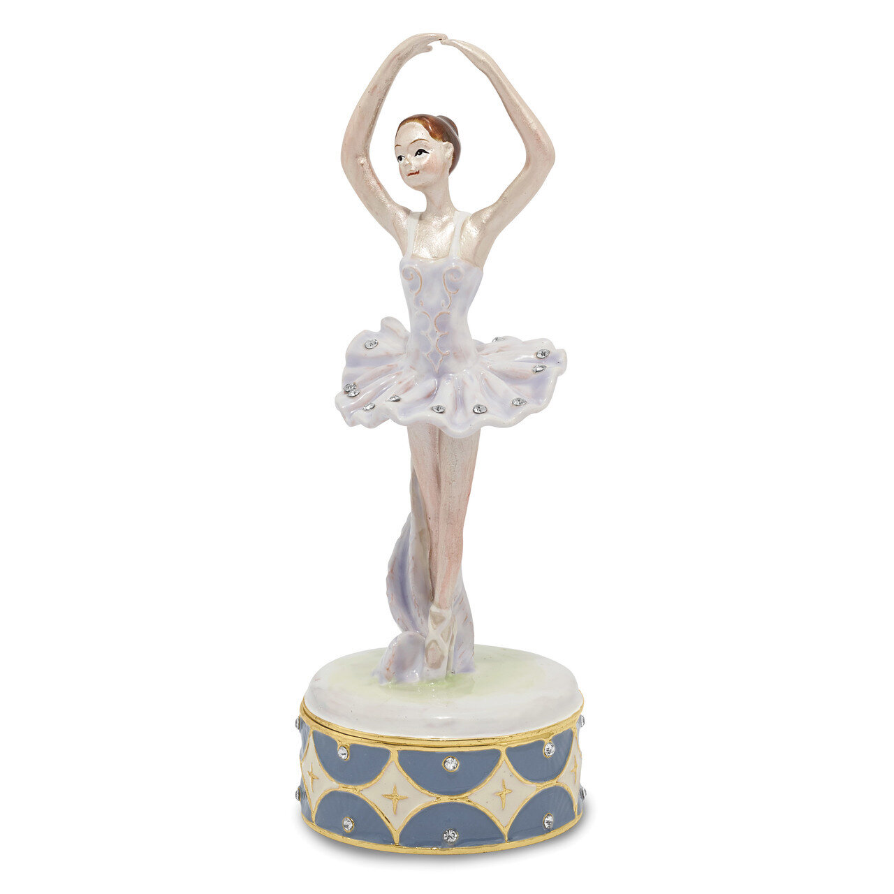 Ballerina Trinket Box Enamel on Pewter by Jere