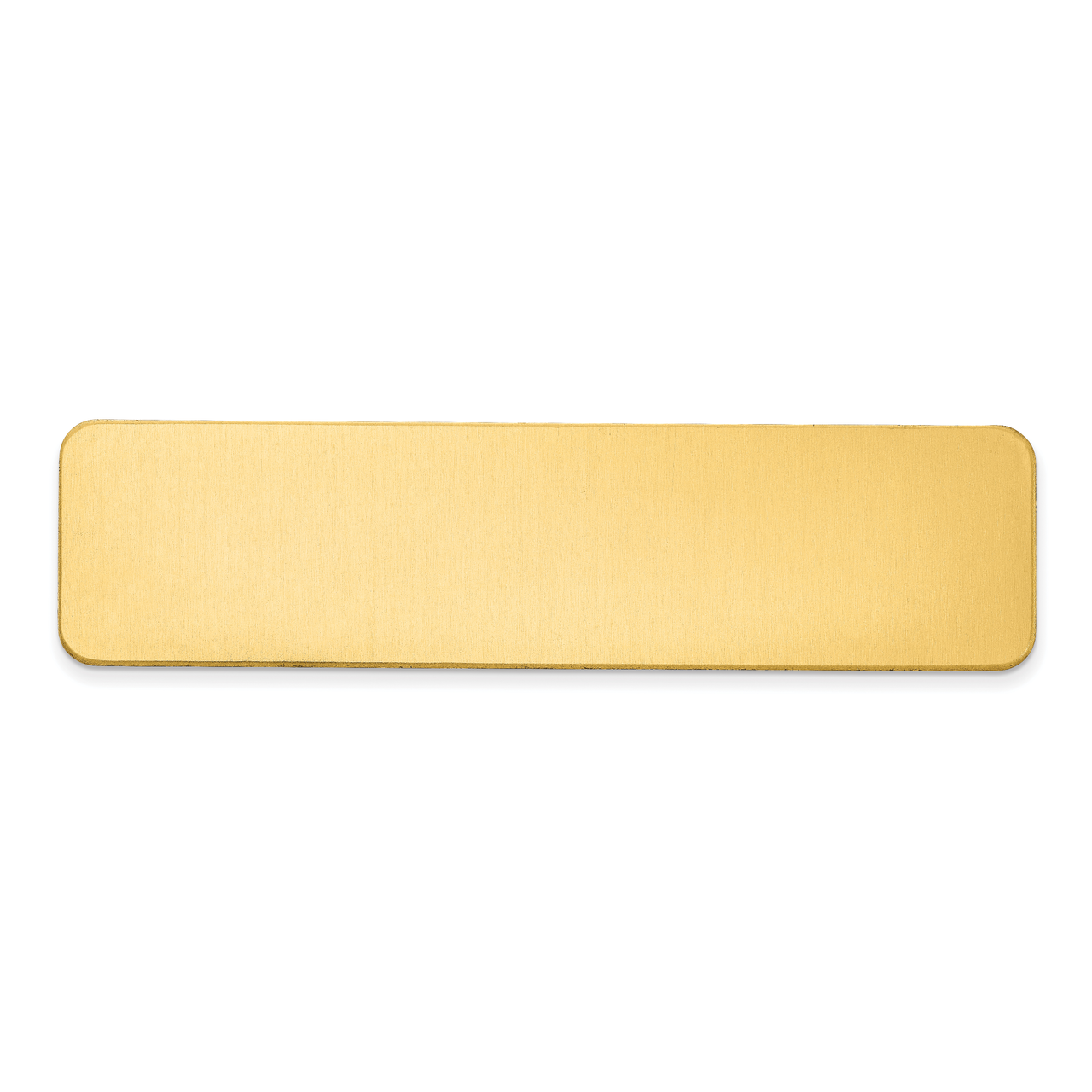 3 4 x 3 Brass Single Plate Polished by Jere Engravable, MPN: GL6672-1,