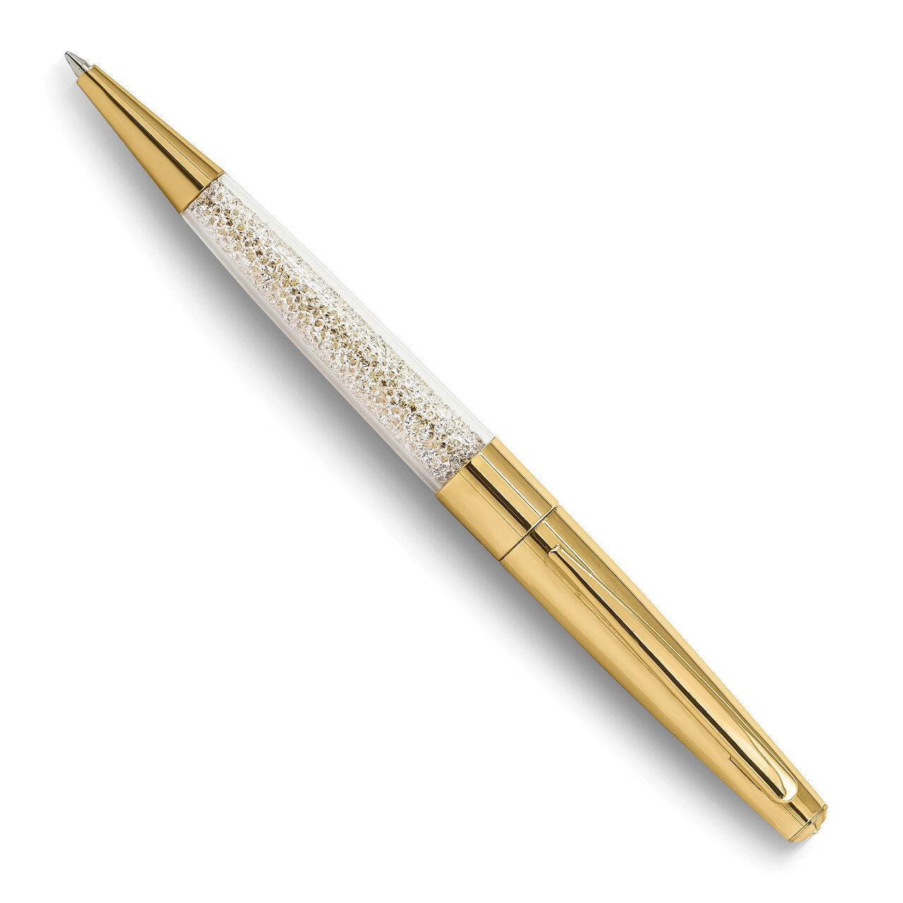 Gold-tone Ballpoint Pen Crystal Filled by Jere