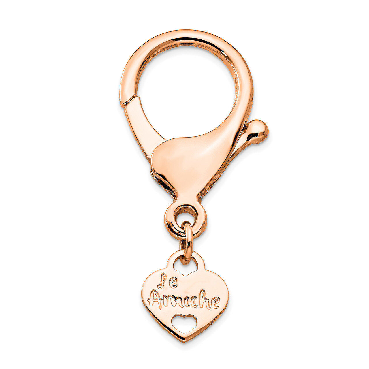 Le Amiche Rose-tone Keyring Connecting Clasp Le Amiche Rose-tone by Jere