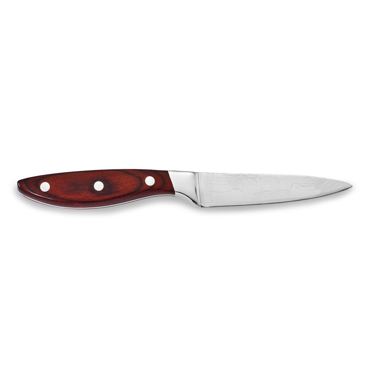 Pakka Wood Handle 3.5'' Fruit Knife Damascus Steel 67 Layer by Jere