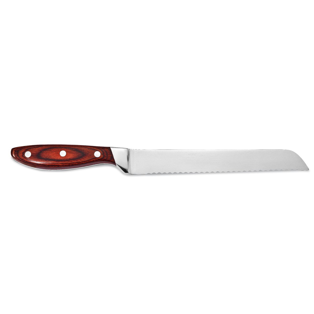 Pakka Wood Handle 8'' Bread Knife Damascus Steel 67 Layer by Jere