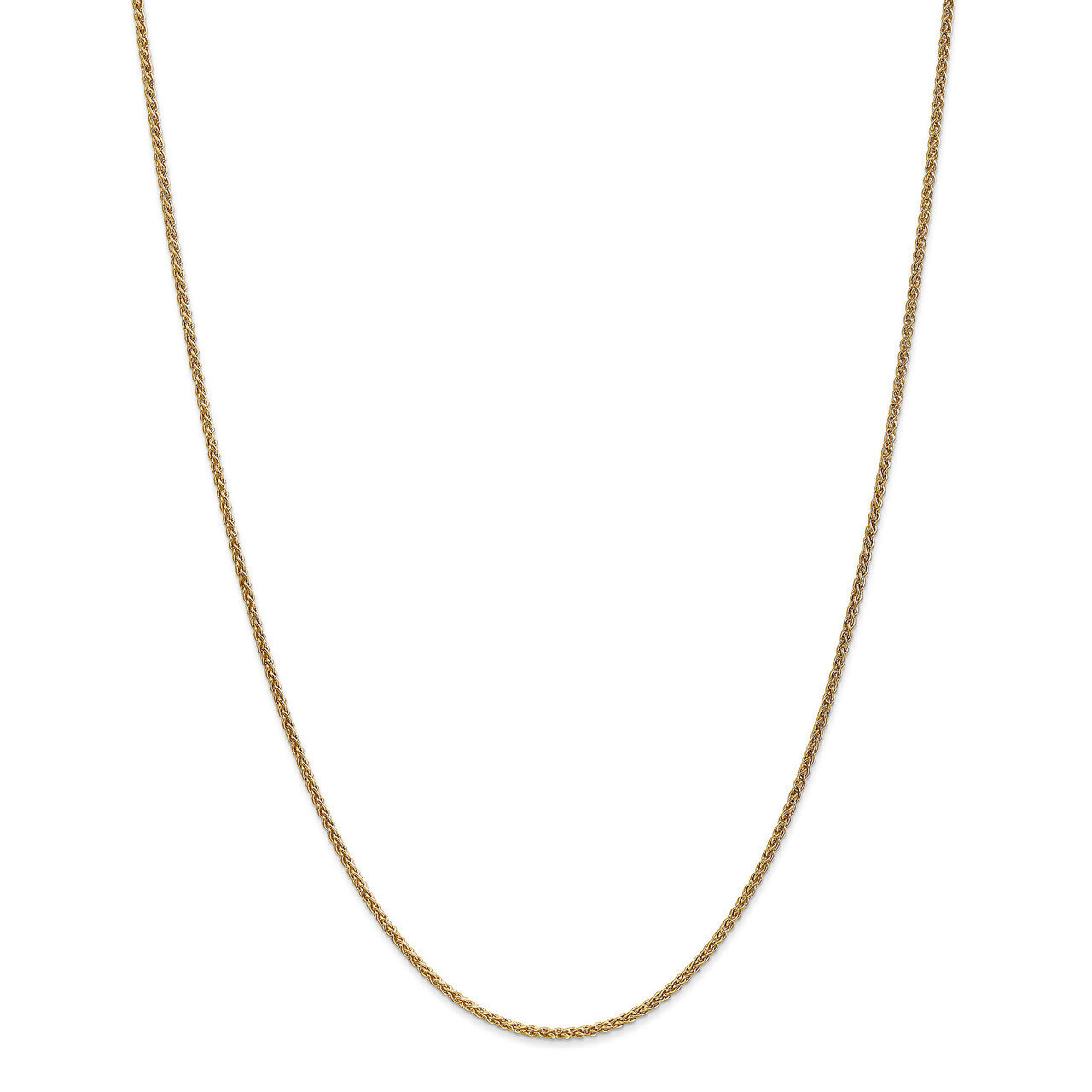 Leslie&#39;s 22 Inch 1.65mm Spiga Wheat Chain 14k Gold HB-1241-22, MPN: 1241-22, 191101742460