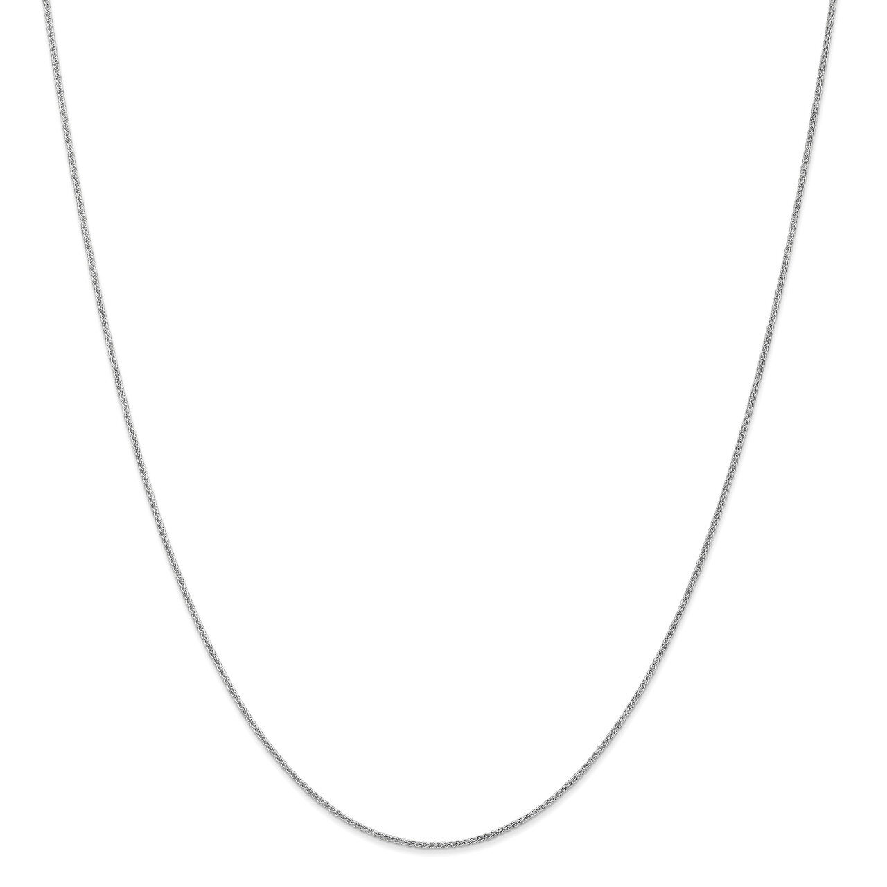 Leslie&#39;s 22 Inch 1mm Spiga Wheat Chain 14k White Gold HB-1649-22, MPN: 1649-22, 191101741678