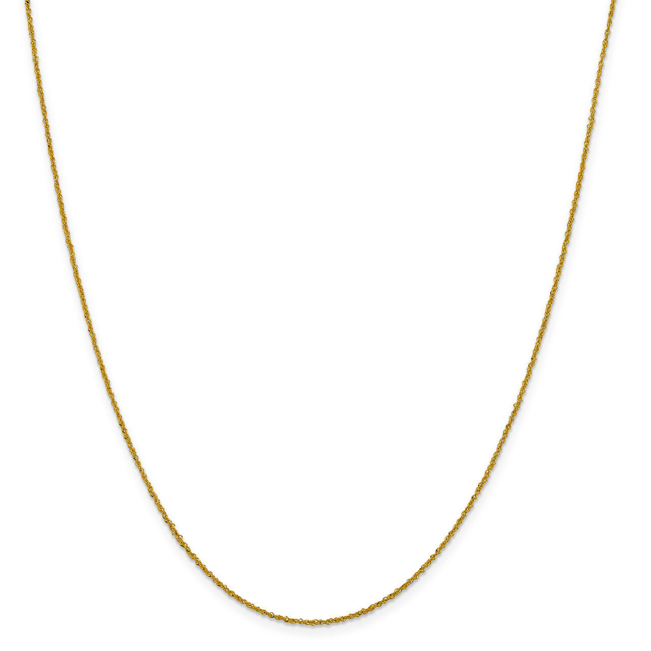 Leslie&#39;s 24 Inch 1 mm Sparkle Singapore Chain 14k Gold HB-1828-24, MPN: 1828-24, 191101741654
