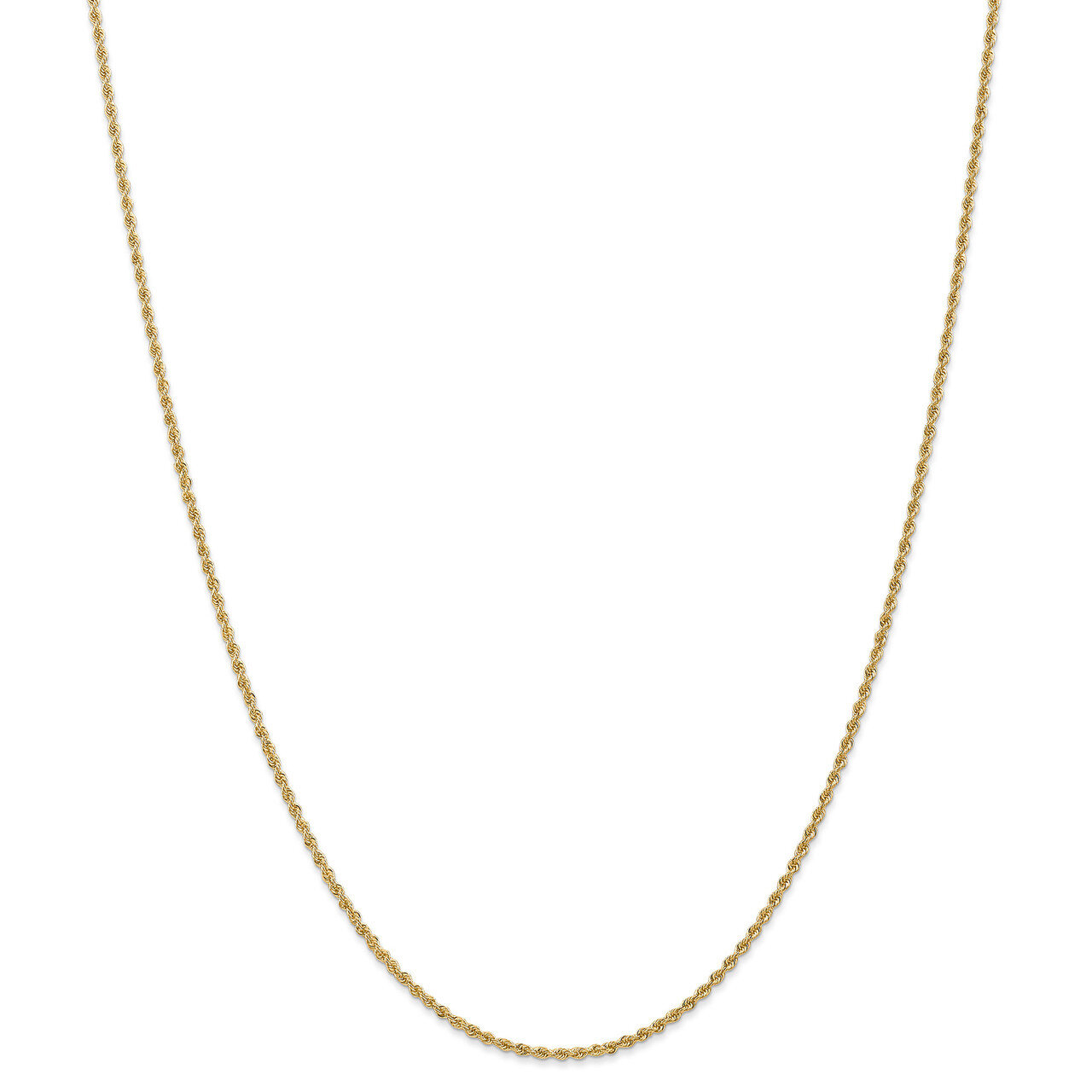Leslie&#39;s 22 Inch 1.8mm Solid Handmade Regular Rope Chain 14k Gold HB-7052-22, MPN: 7052-22, 1911017…