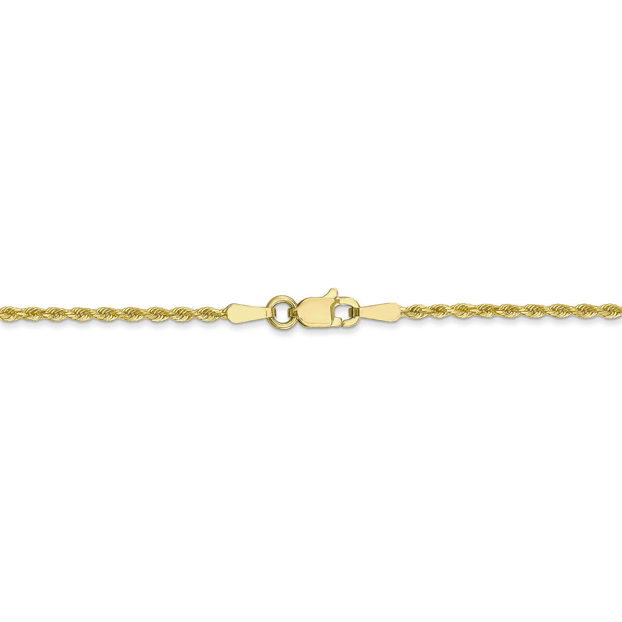 22 Inch 1.75mm Diamond Cut Rope Chain 10k Gold HB-8000-22