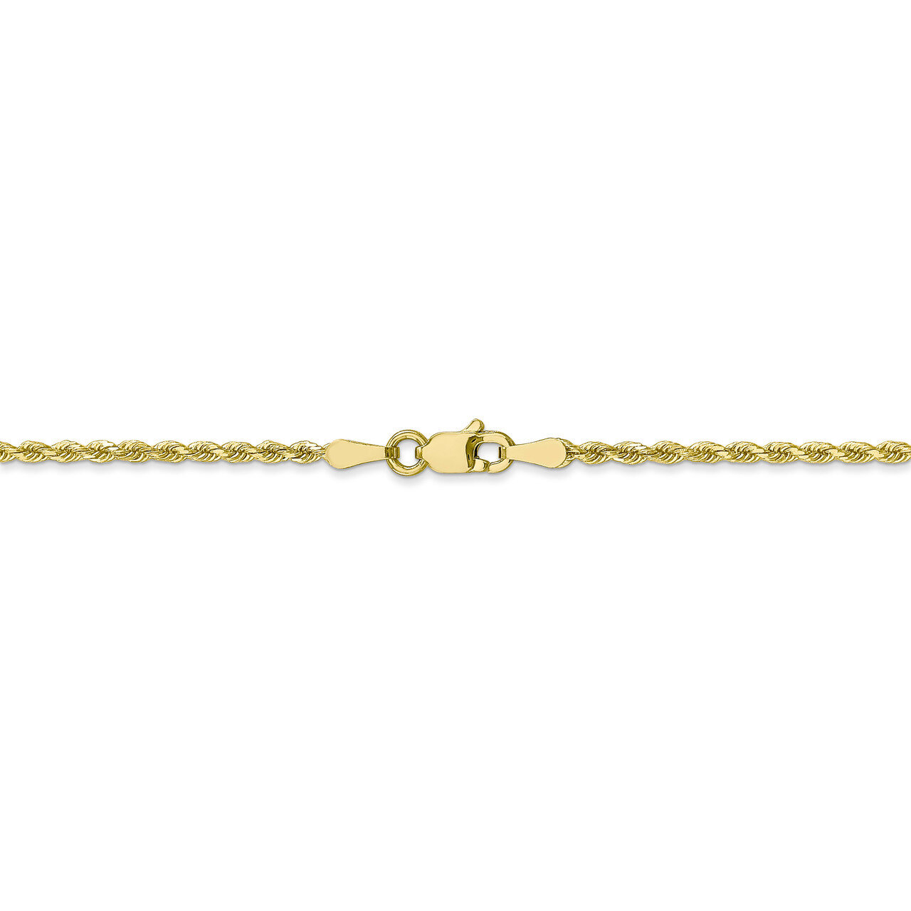Leslie&#39;s 22 Inch 2.00mm Diamond Cut Rope Chain 10k Gold HB-8001-22, MPN: 8001-22, 191101739972