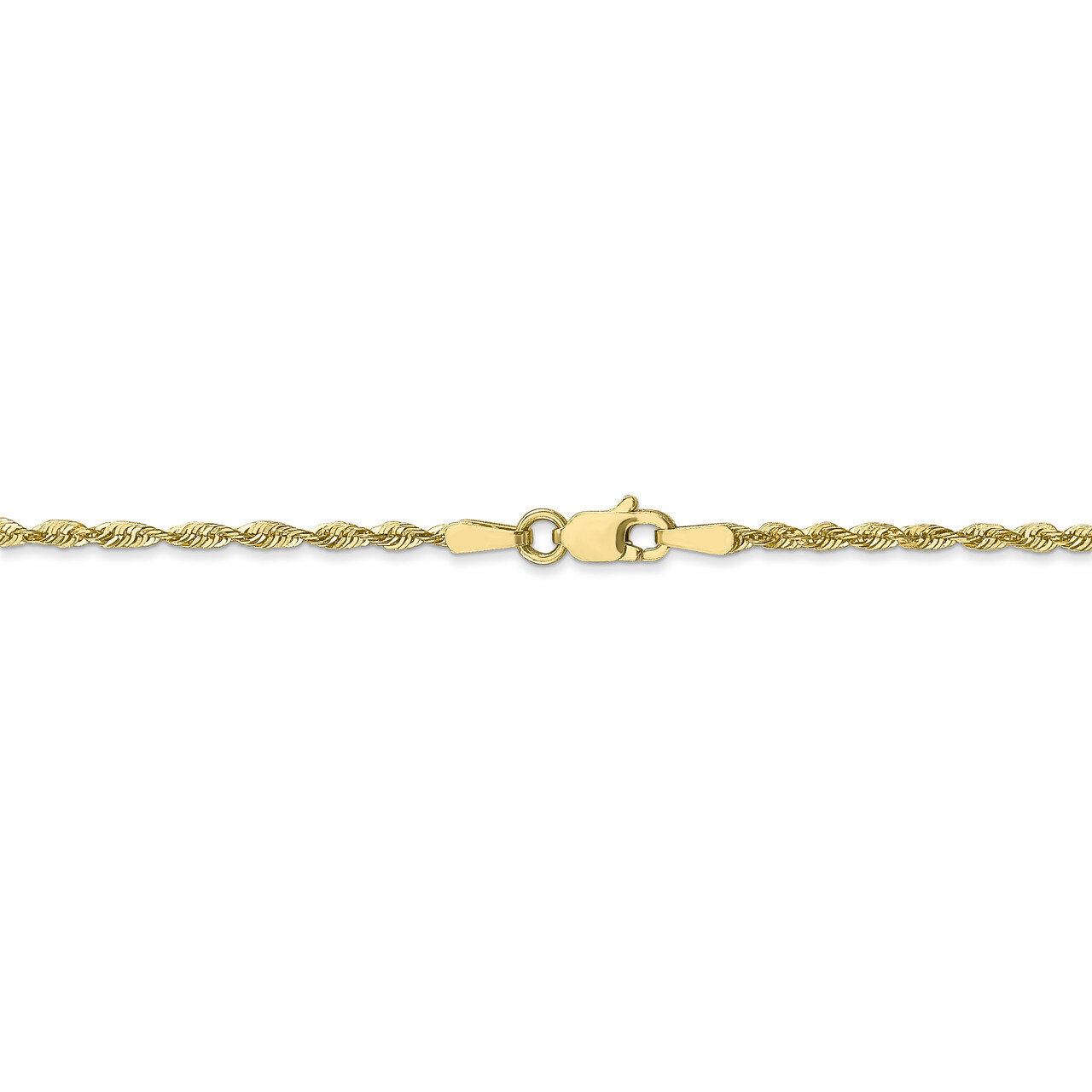 Leslie&#39;s 22 Inch 1.8mm Diamond Cut Lightweight Rope Chain 10k Gold HB-8050-22, MPN: 8050-22, 191101…
