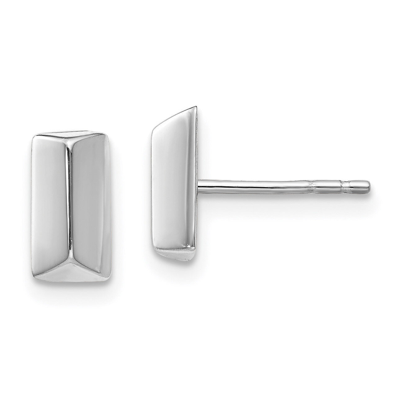 Leslie&#39;s Post Earrings 14k Polished White Gold HB-LE1773W, MPN: LE1773W, 191101737015