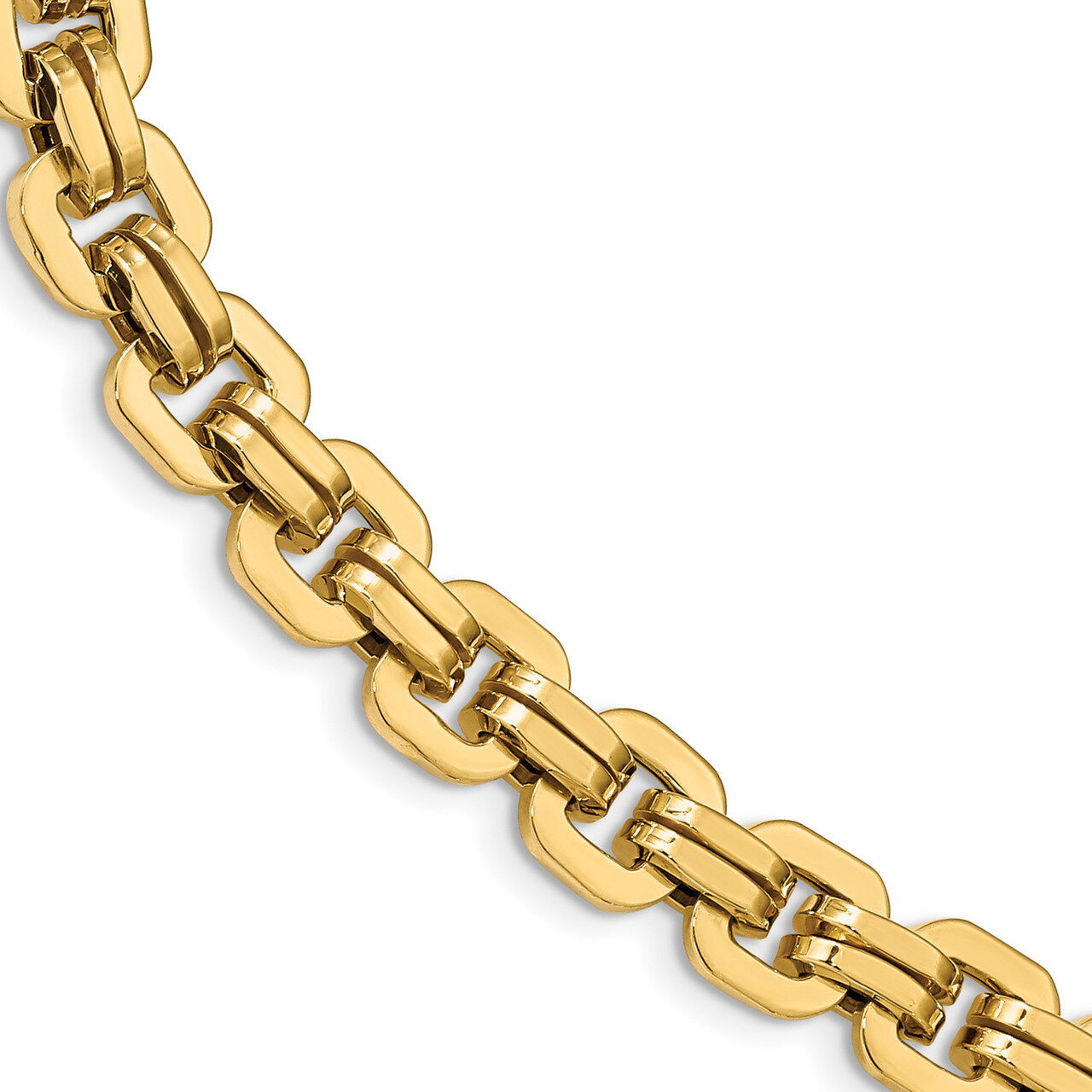 Men's Polished Fancy Link Bracelets 14k Gold HB-LF1170-8.5