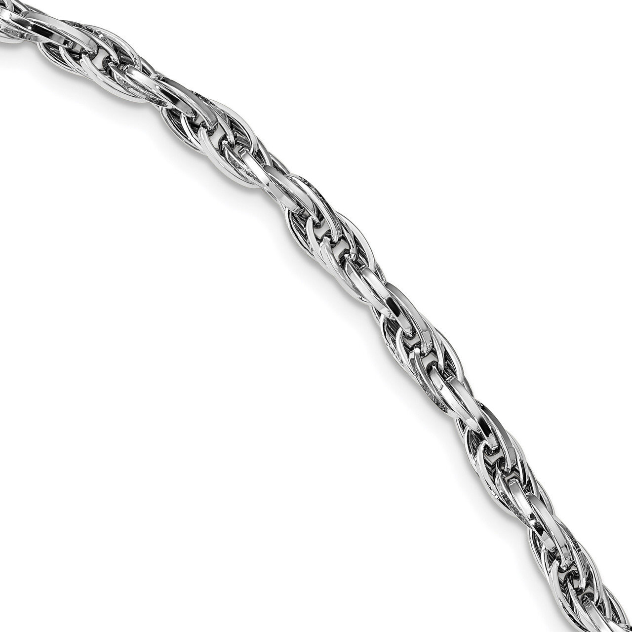 Fancy Link Bracelet 14k Polished White Gold HB-LF1217-7.5
