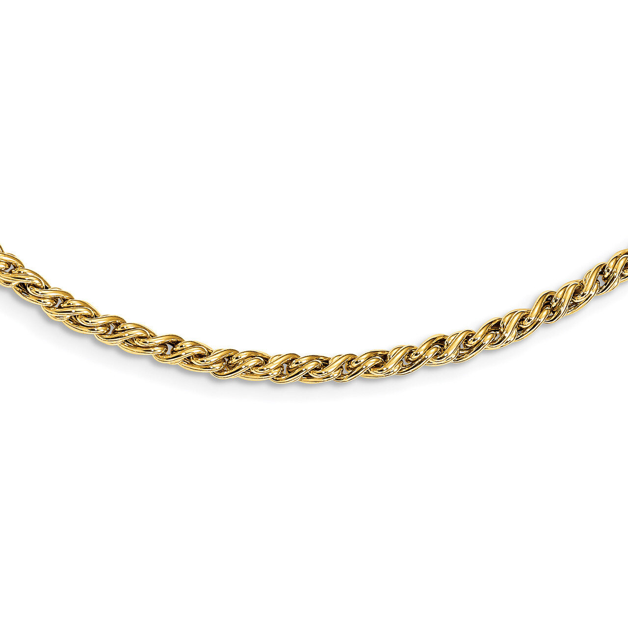 Rope Necklace 14k Polished Gold HB-LF1295-17.75