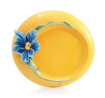 Franz Porcelain Plate Blue Poppy Dessert FZ02929, MPN: FZ02929, 817714011297