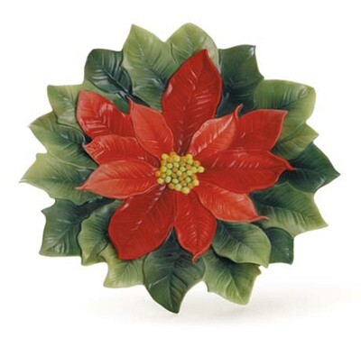 Franz Porcelain Plate Poinsettia Small FZ01987, MPN: FZ01987, 810524011464
