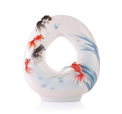 Franz Porcelain Vase Goldfish FZ03350, MPN: FZ03350, 817714014588
