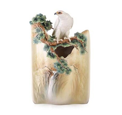 Franz Porcelain Vase White Falcon Limited Edition FZ03457, MPN: FZ03457, 817714015226