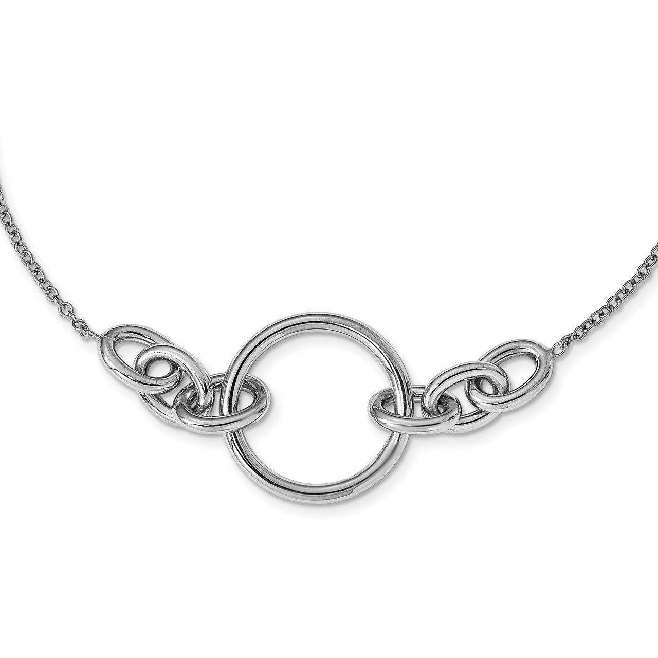 Leslie&#39;s Circle Necklace Sterling Silver Polished HB-QLF1049-17, MPN: QLF1049-17, 191101676987