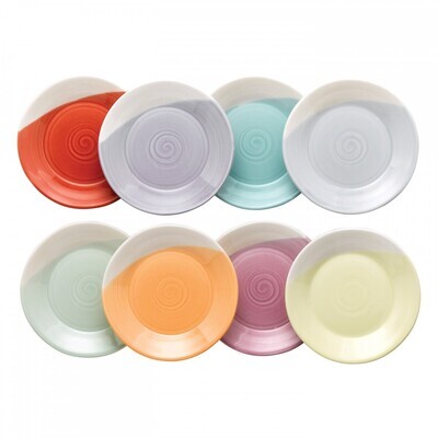 Royal Doulton 1815 Tapas Mixed Patterns Plates 6.3 Inch Set of 8, MPN: 1815TW25097, 652383723238