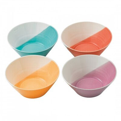 Royal Doulton 1815 Bright Colors Mixed Patterns Noodle Bowls 8.3 Inch Set of 4, MPN: 1815TW26725, 6…