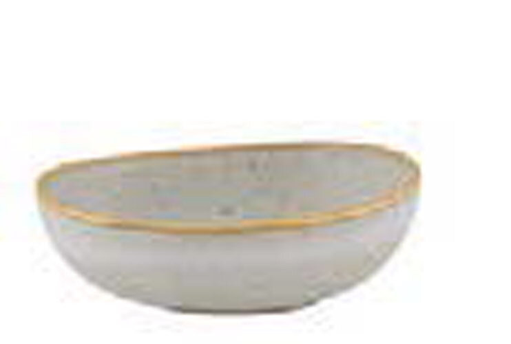 Casa Alegre Gold Stone Cereal Bowl White 37004077, MPN: 37004077,