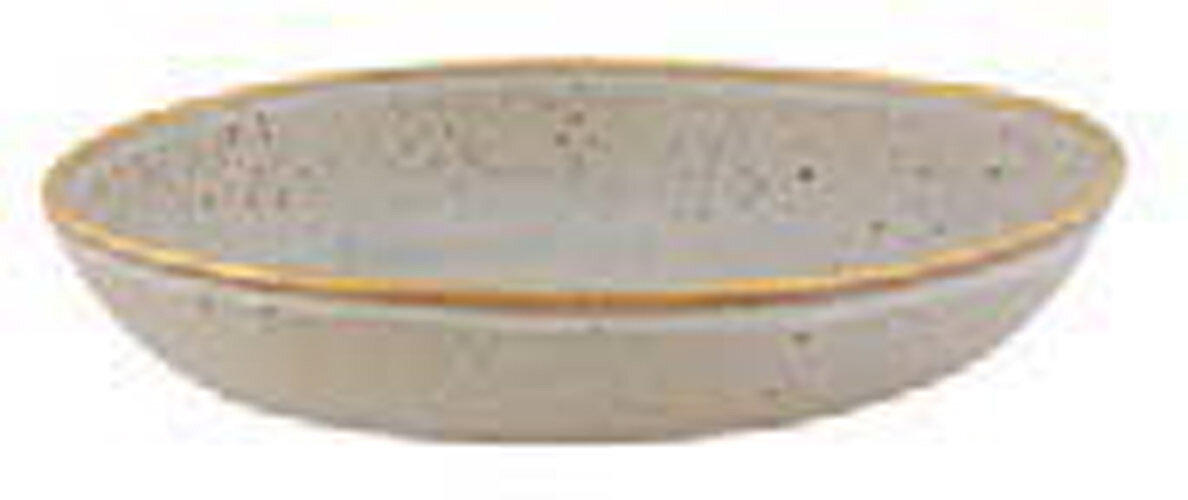 Casa Alegre Gold Stone Pasta Plate White 37004076