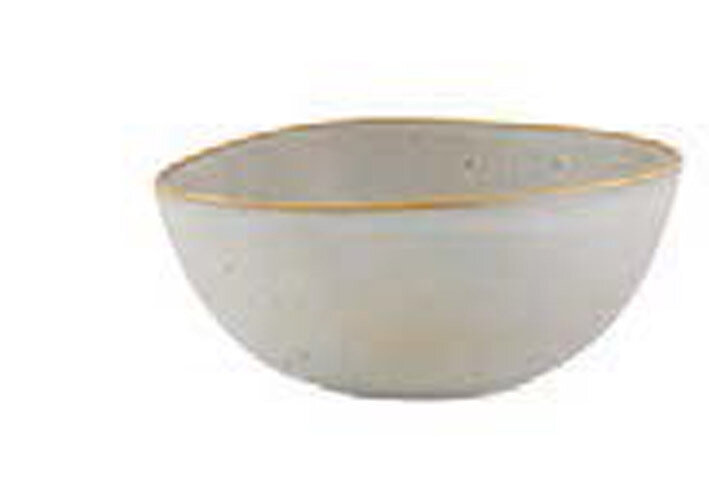 Casa Alegre Gold Stone Salad Bowl 25 White 37004078, MPN: 37004078,